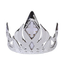 Silver Crown Tiara With Clear Stones 1