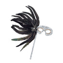 Silver Hologram On Stick Mask Eye Masks Unisex 1