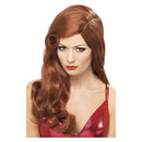 Silver Screen Sensation Wig Adult Auburn Long with Natural Curls 1