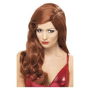 Silver Screen Sensation Wig Adult Auburn Long with Natural Curls 1