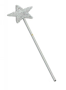 Silver Sequin Wand Costume Accessory 1