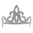 Silver Tiara Plastic Princess Costume Accessory 1