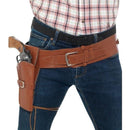 Single Holster with Belt Adult Tan Faux Leather 1