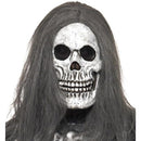 Sinister Skeleton Mask Adult Grey 1