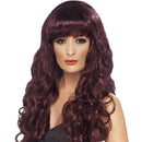 Siren Wig Deep Purple with Fringe 1