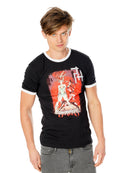 Sirens Crossword Black Ringer T-Shirt_3