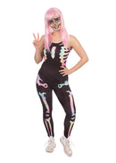 Skeleton Black Jumpsuit Adult Costume 1