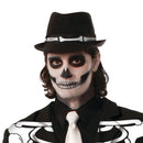 Skeleton Fedora Black Hats Male 2