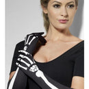Skeleton Gloves Long Black 46cm 1