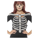 Skeleton Rib Cage Top Unisex Adult White 2