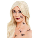 Smiffys Make-Up FX 3D Spider Stickers Black Adult_1