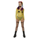 Smiley Fishnet Bodysuit Yellow 1