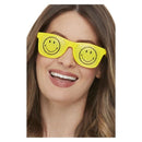 Smiley Rave Glasses Yellow 1