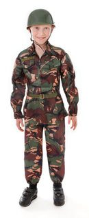 Soldier Camouflage Medium Childrens Costume Male 7- 9 Years 1