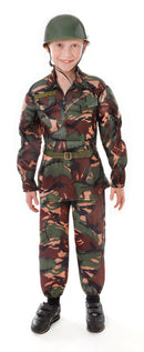 Soldier Camouflage Medium Childrens Costume Male 7- 9 Years 1