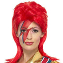 Space Superstar Wig Adult Red Ziggy Stardust David Bowie Hair 2