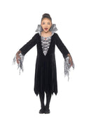 Spider Vampire Costume Child Black Silver 1