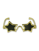 Star Glasses Gold Joke Elvis Elton John Costume Accessory 2