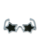 Star Glasses Silver Joke Elvis Elton John Costume Accessory 2