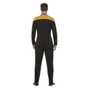 Star Trek Voyager Operations Uniform Adult Gold Black Jumpsuit 2
