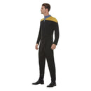 Star Trek Voyager Operations Uniform Adult Gold Black Jumpsuit 3