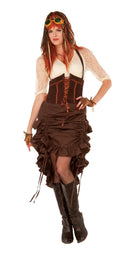 Steamounk Skirt Adult Costume Female Uk Size 10 14 1