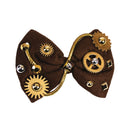 Steampunk Bow Tie Brown with Cogs 1