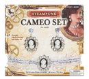 Steampunk Cameo Ear Rings Choker Set 1