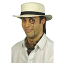 Straw Boater Hat Adult Cream 2