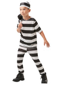 Striped Prisoner Boys Costume 1