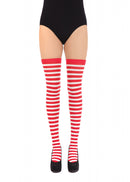 Striped Red White Stockings Adult Costume Accessory 1