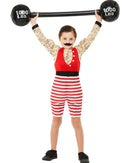 Strong Boy Deluxe Muscle Costume Child Red White 2