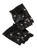 Studded Punk Gloves Costume Accessory 2
