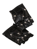 Studded Punk Gloves Costume Accessory 2