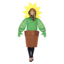Sunflower Costume with Top Attached Hood Adult Green 1