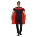 Superhero Cape Adult Red Eyemask Costume Accessory 2