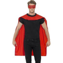 Superhero Cape Adult Red Eyemask Costume Accessory 1