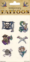 Tattoos Theme Pirate 6 Card General Jokes Unisex Per 1