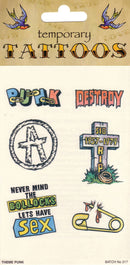 Tattoos Theme Punk 6 Card General Jokes Unisex Per 1