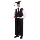 Teachers Gown Adult Black School Days Costume Accessory 1