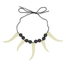 Teeth Necklace White Costume Accessories Unisex 1