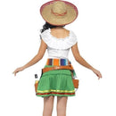 Tequila Shooter Girl Costume Adult Green White Dress Top 2