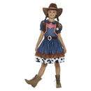 Texan Cowgirl Kids Costume Wild West Blue 2
