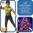 The Hulk Costume From Marvel Endgame Kids 3