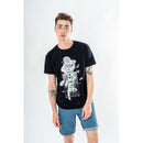 The Joker Adult Unisex Black Jester T-Shirt DC_1