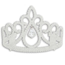 Tiara White Glitter + Diamond Costume Accessory 1