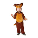 Toddler Dog Costume Brown with Hooded Jumpsuit 1