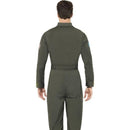 Top Gun Deluxe Male Costume Adult Green Jumpsuit Sunglasses Dog Tags 2