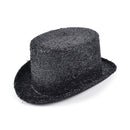 Top Hat Black Lurex Hats Unisex 1