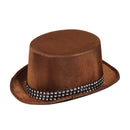 Top Hat Brown " Metallic" Look With Band Hats 1